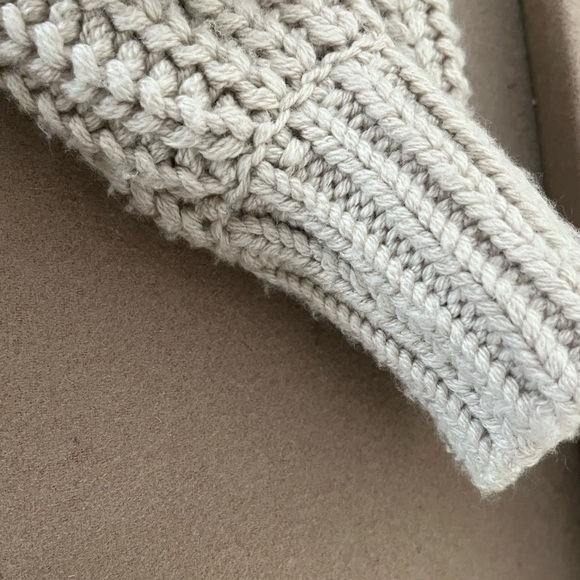 & OTHER STORIES LOS ANGELES ATELIER Chunky Wool Belted Cardigan Sweater - XS - Picture 14 of 14